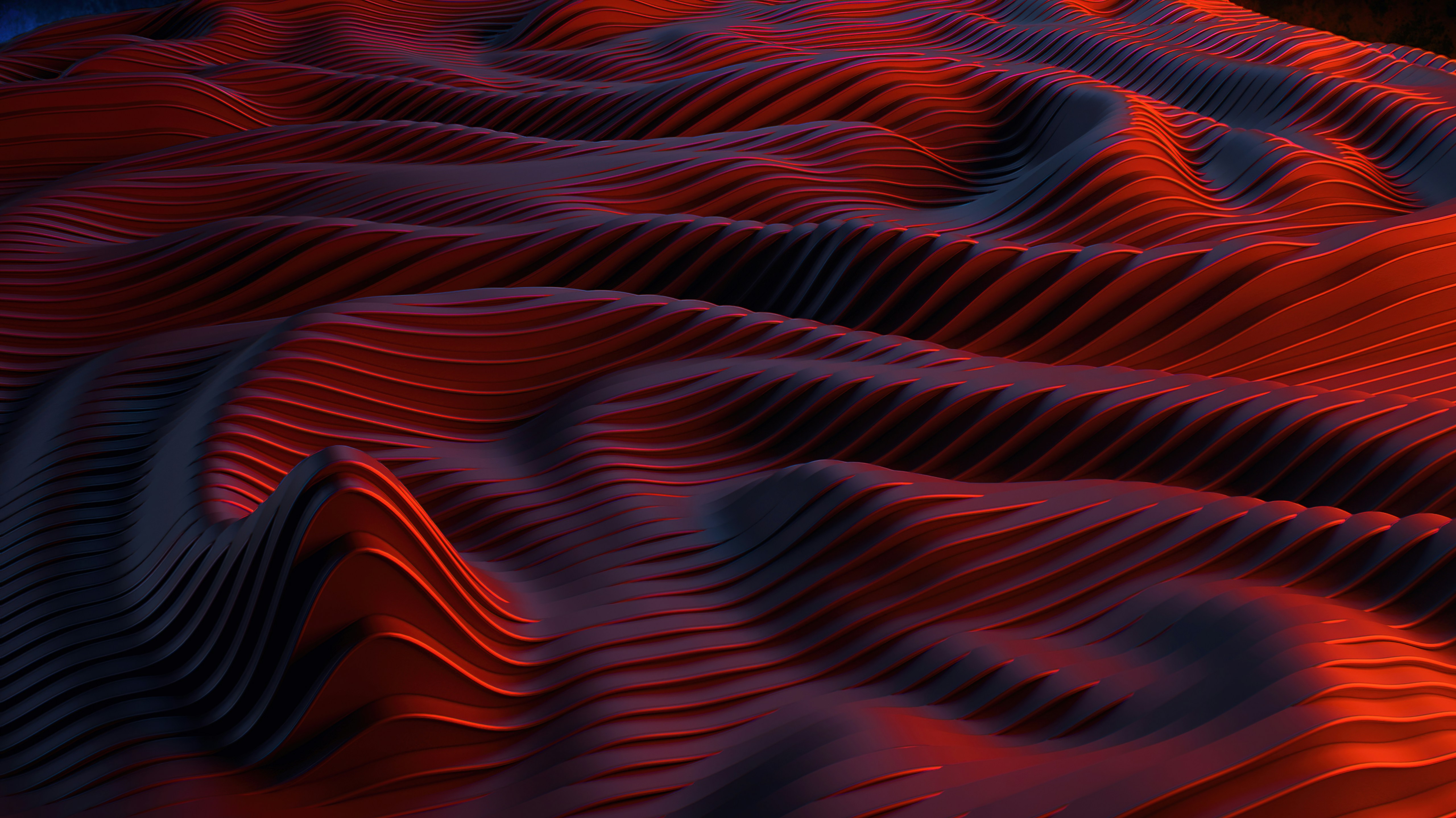 Abstract Liquid Blue Flow